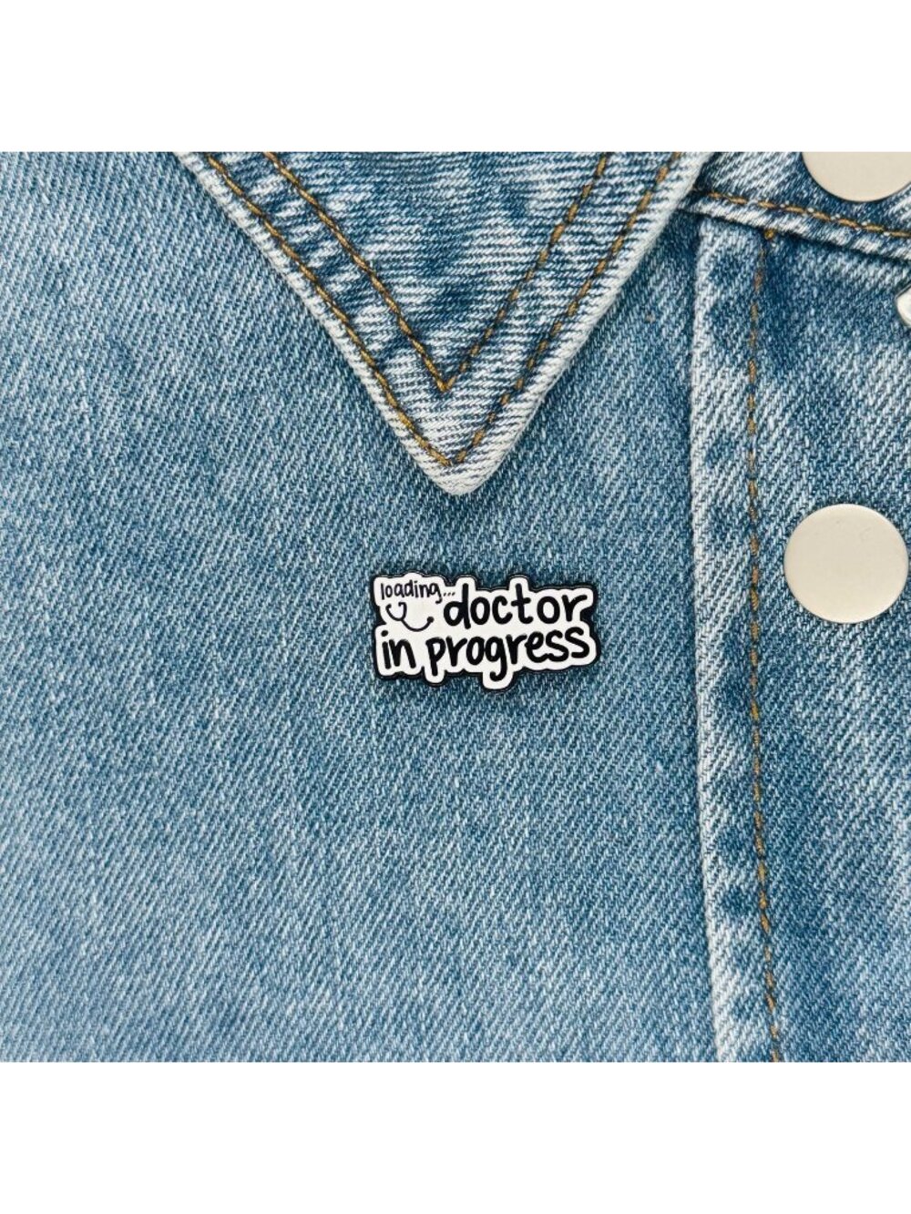 ⭐New Oz Enamel Pin Doctor in Progress Medical Themed Brooch White medical gift